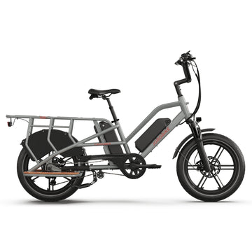 JOBOBIKE Transer cargo elektryczny rower transportowy Biały